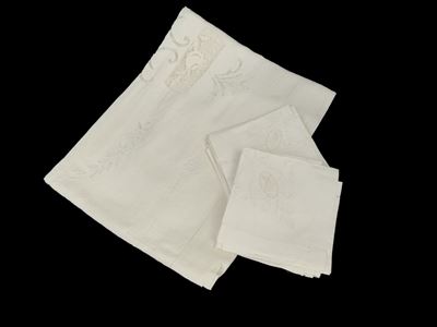 Tovaglia in Lino Bianco