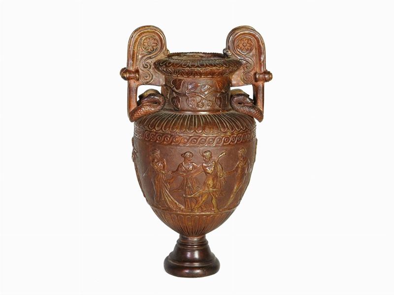 Vaso in Bronzo Patinato