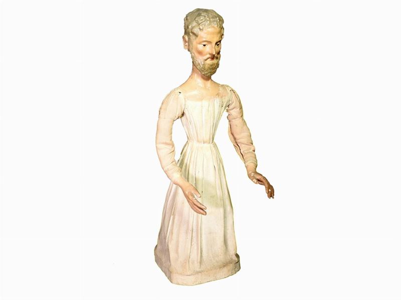 Figura da Presepe in Cartapesta e Legno