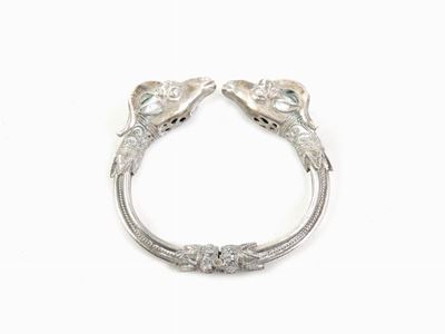 Bracciale Rigido Animalier in Argento