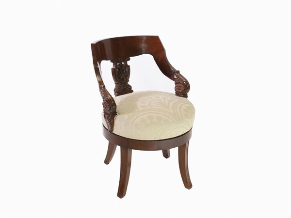 A Mahogany Chair  (Henry Thomas Peters, first half of 19th Century)  - Auction Furniture, Silver and Curiosities from a Roman House - I - Maison Bibelot - Casa d'Aste Firenze - Milano