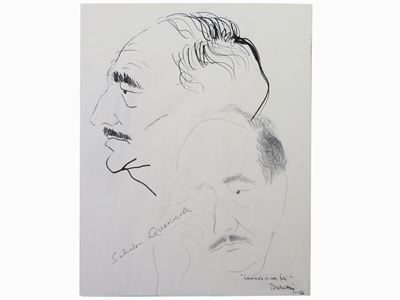 Ritratti di Marchiori, Ungaretti, Quasimodo, Cesetti, Guidi e Bartolin