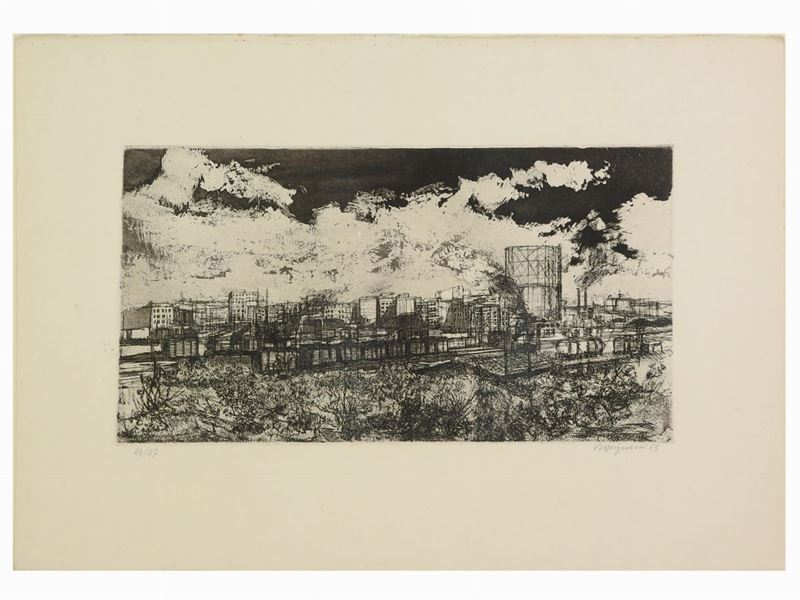 Renzo Vespignani - Entrando a Roma 1955