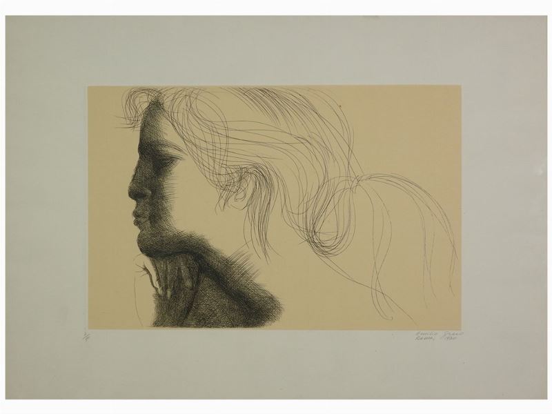 Emilio Greco - Testa Femminile 1970