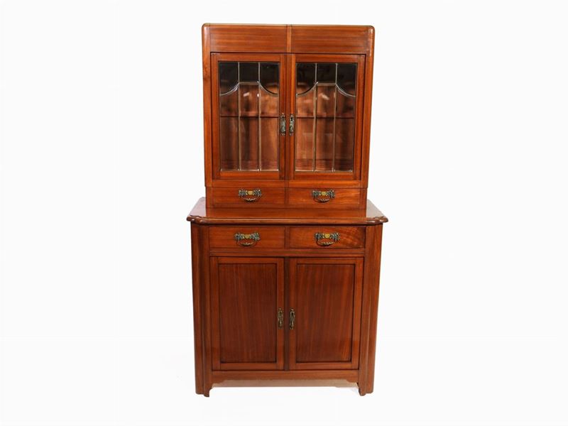 Piccola Credenza con Alzata in Noce