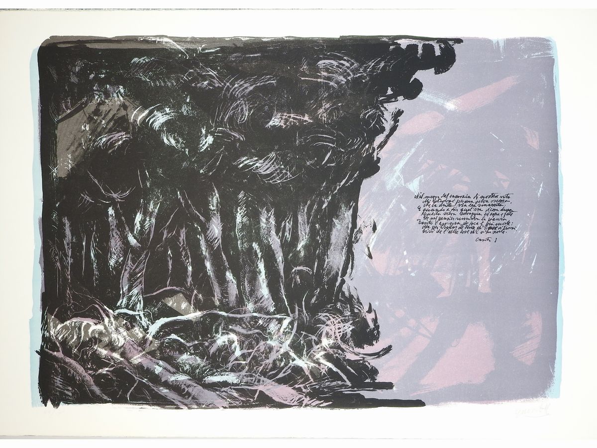 Quinto Martini - Omaggio a Dante, 34 Litografie per L'inferno 1974
