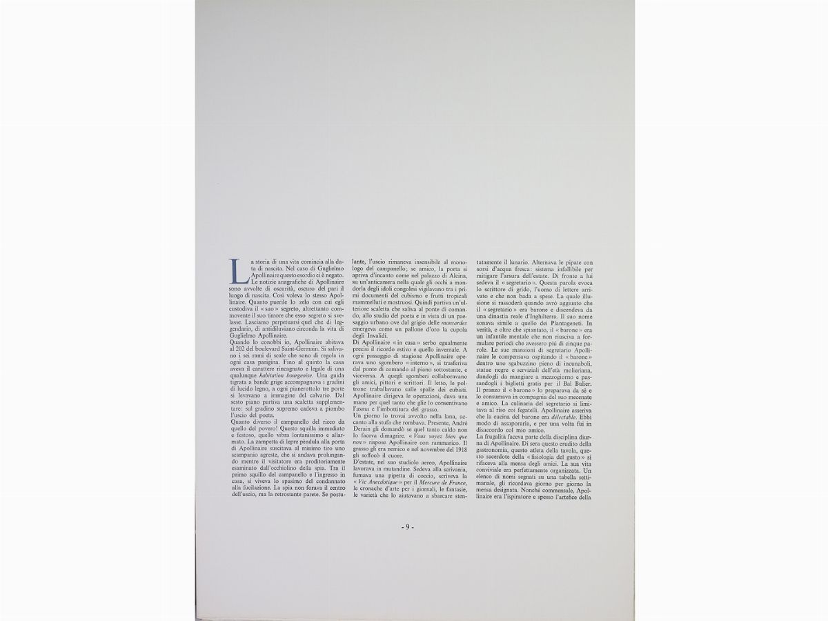 Fabrizio Clerici - Bestiaire di Guillaume Apollinaire