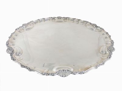 Grande Vassoio Rotondo in Argento