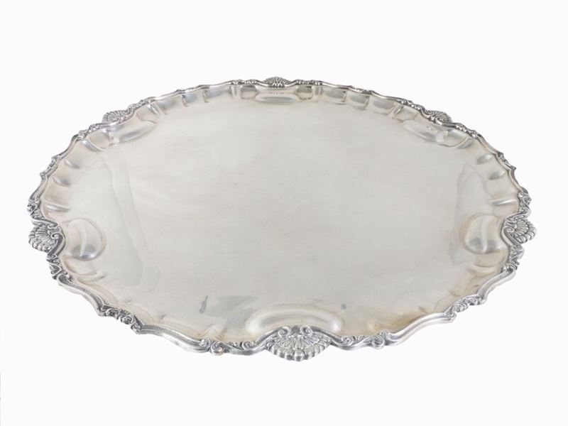 Grande Vassoio Rotondo in Argento