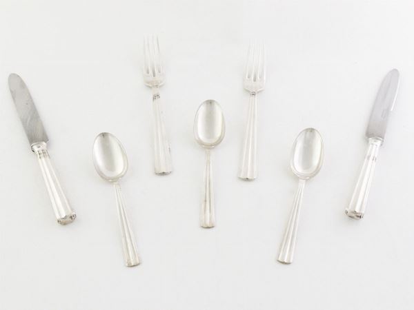 A Silver Cutlery Set  (Fornari, Roma, 20th Century)  - Auction Furniture, Silver and Curiosities from a Roman House - I - Maison Bibelot - Casa d'Aste Firenze - Milano