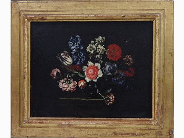 Bartolomeo Ligozzi - Still life with Flowers in a Vase