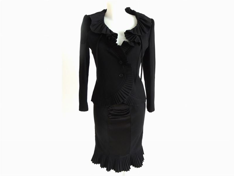 Completo in Viscosa Nera, Emporio Armani
