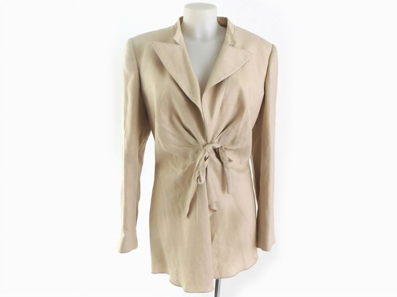 Giacca di Lino Beige, Giorgio Armani
