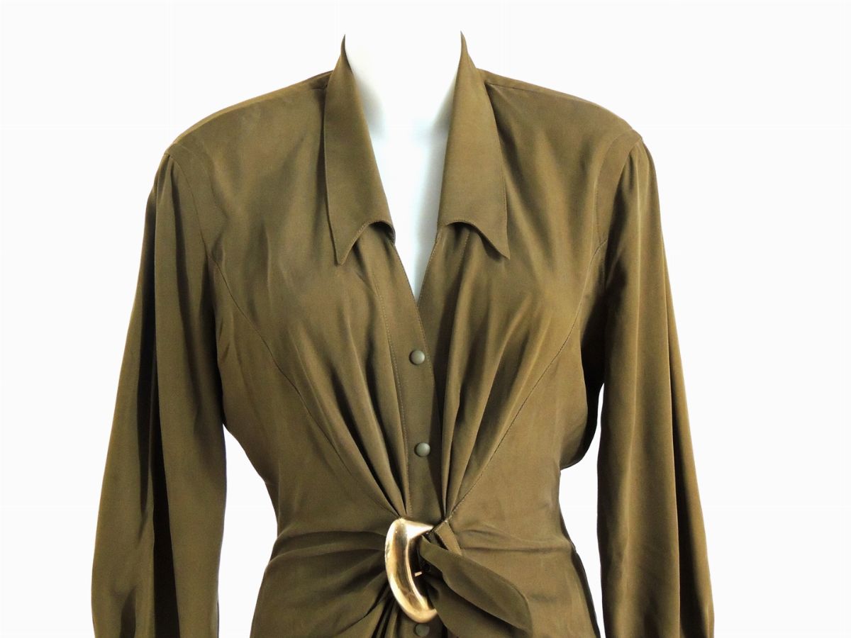 Abito in Seta Verde, Thierry Mugler