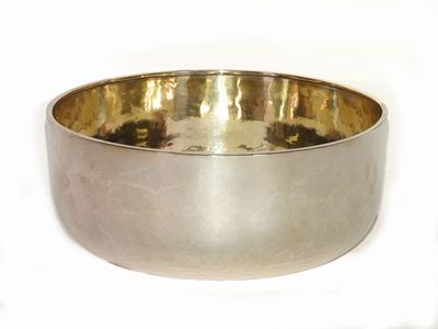 Coppa Rotonda in Argento Martellato
