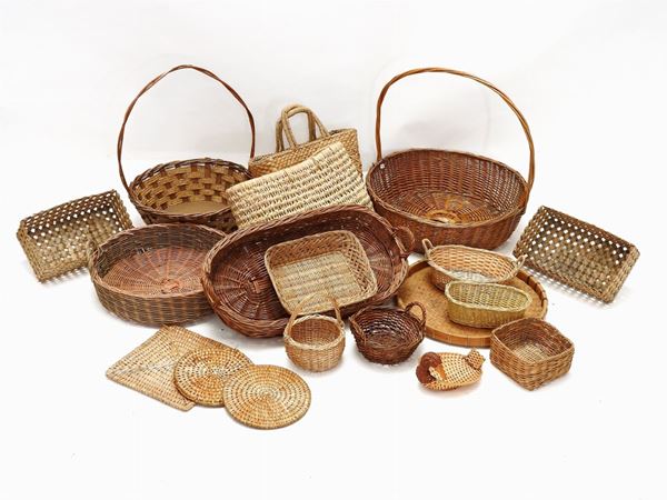 A Lot of Wicker and Straw Items