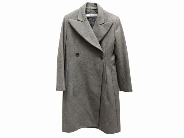 Grey wool coat, Dirk Bikkemberg