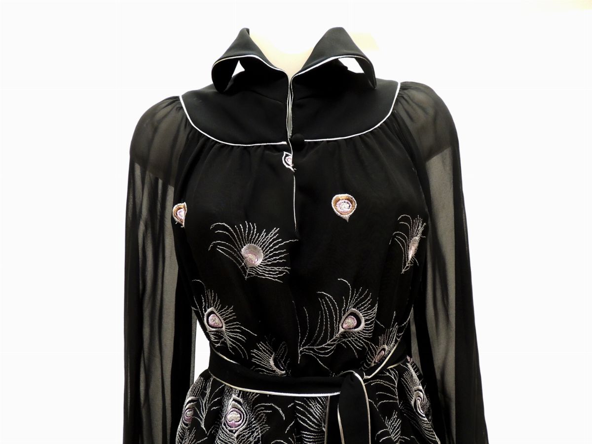 Completo in Organza Nera