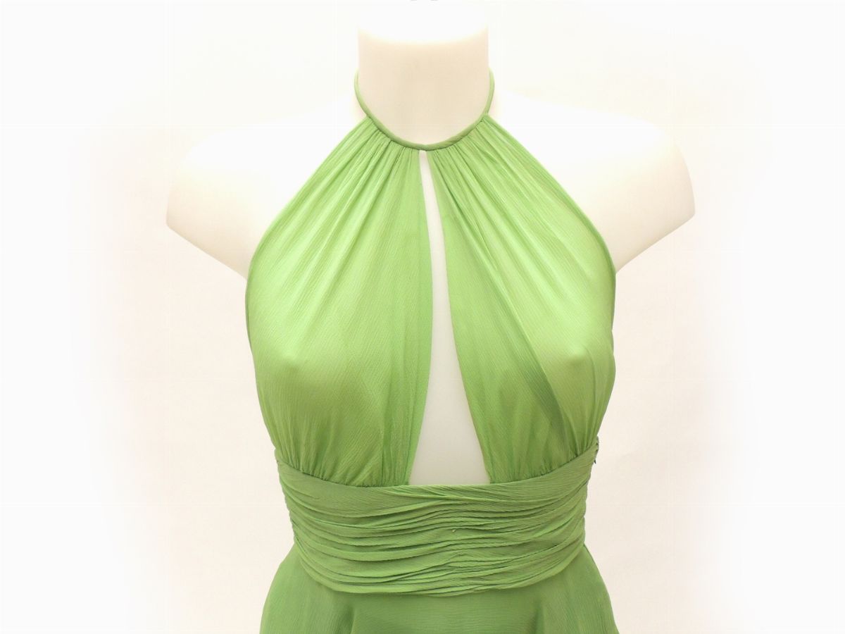 Due Abiti in Seta e Organza Verde