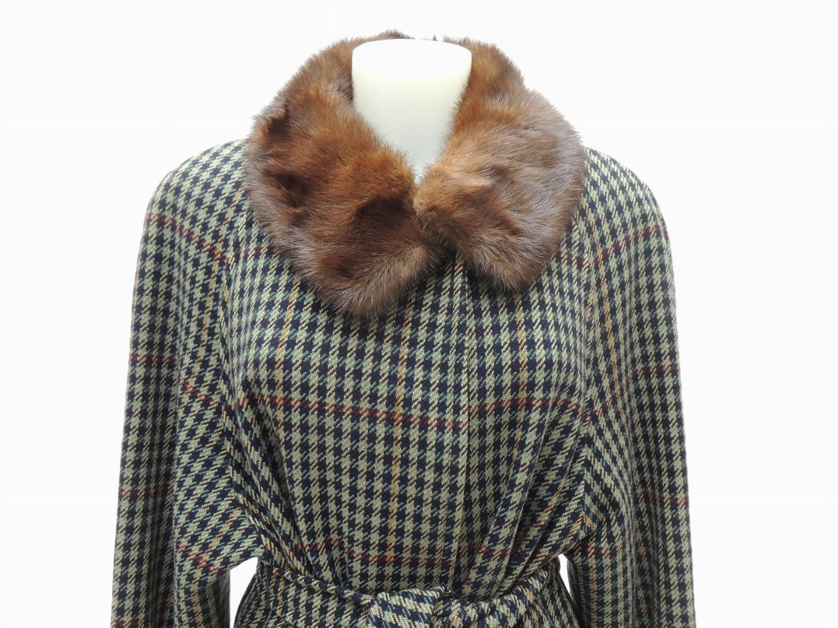 Cappotto in Lana a Quadretti, Acquascutum