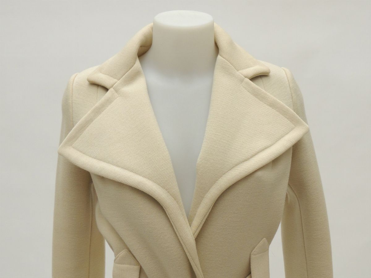 Cappotto Trequarti in Jersey Beige