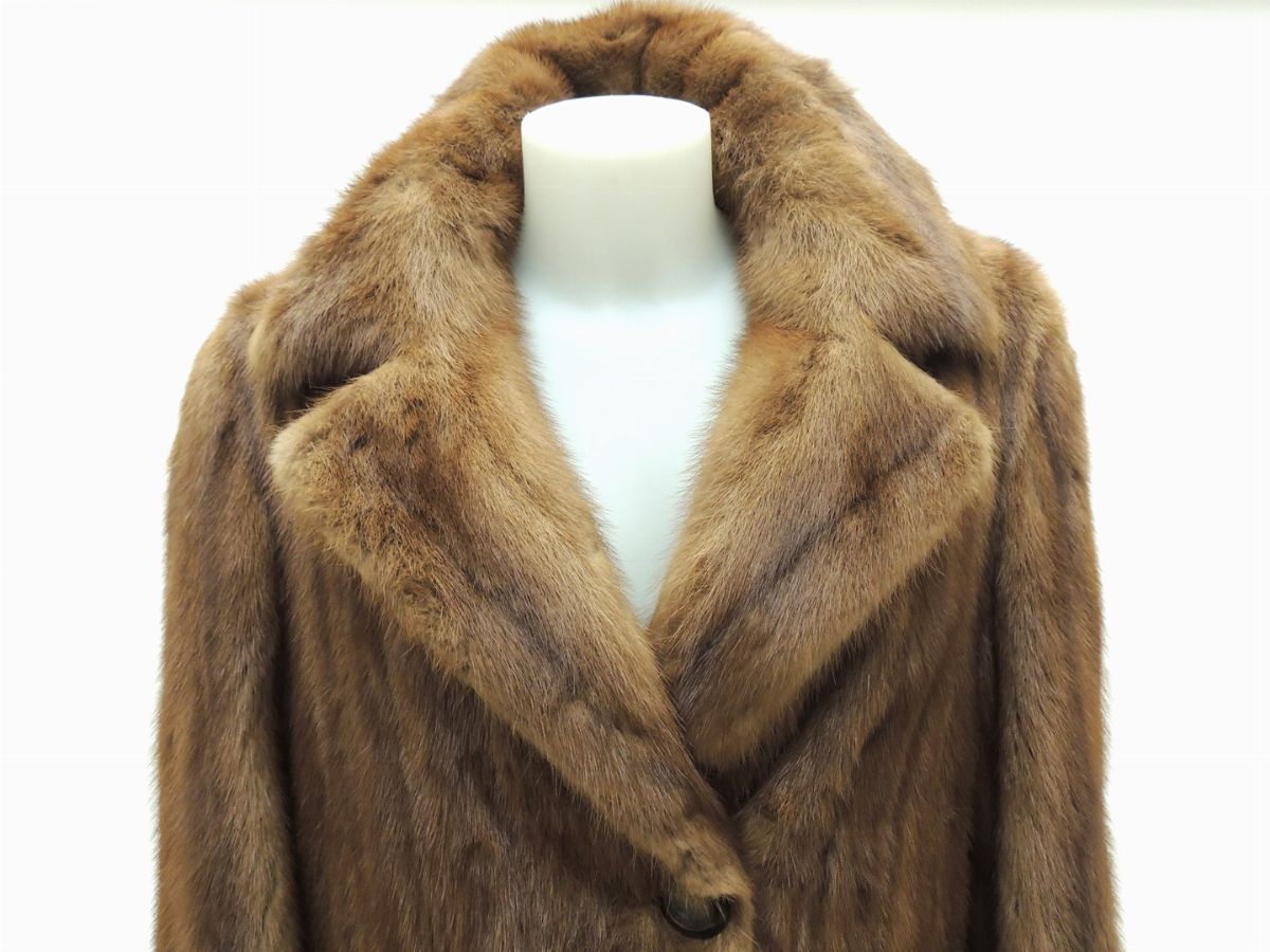Cappotto e Cappello in Visone Marrone