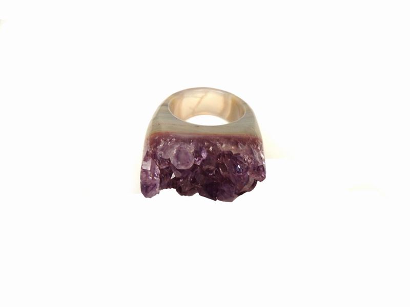Anello in Amestista Grezza