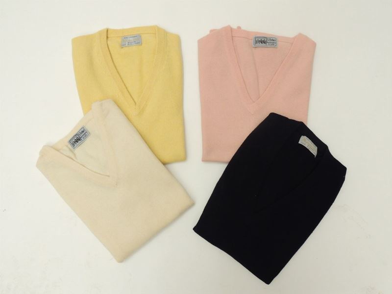 Quattro Gilet in Cashmere, Acquascutum e Fisher