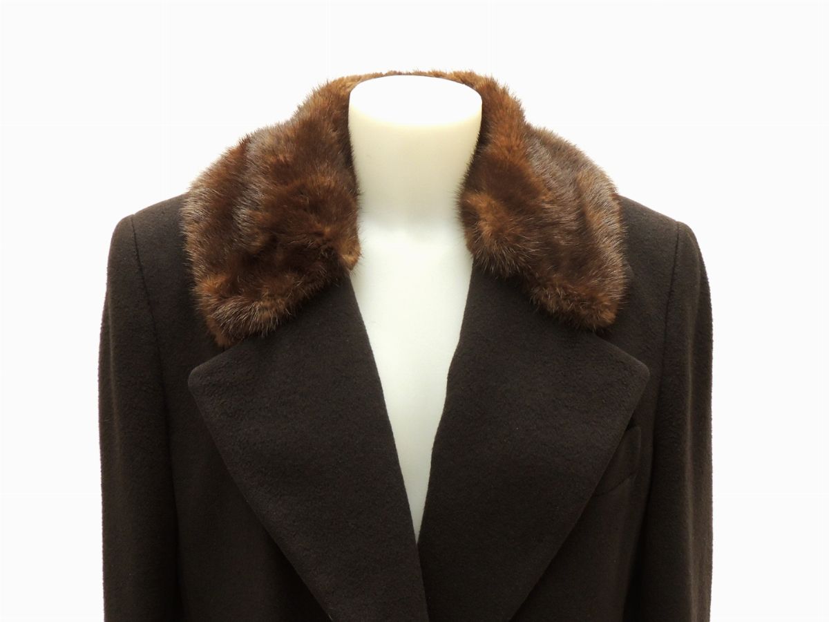 Cappotto in Lana Marrone