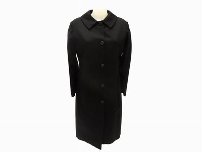 Cappotto Trequarti in Lana Nera