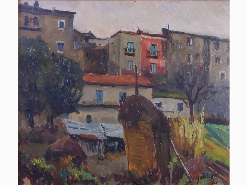 Giuseppe Malagodi - Scorcio di Paese 1950