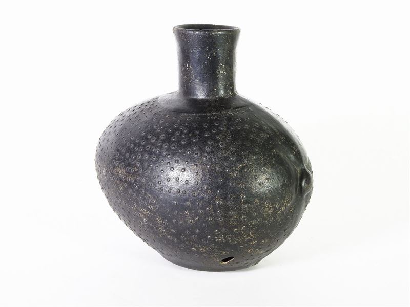 Contenitore per Liquidi in Terracotta Ebanizzata