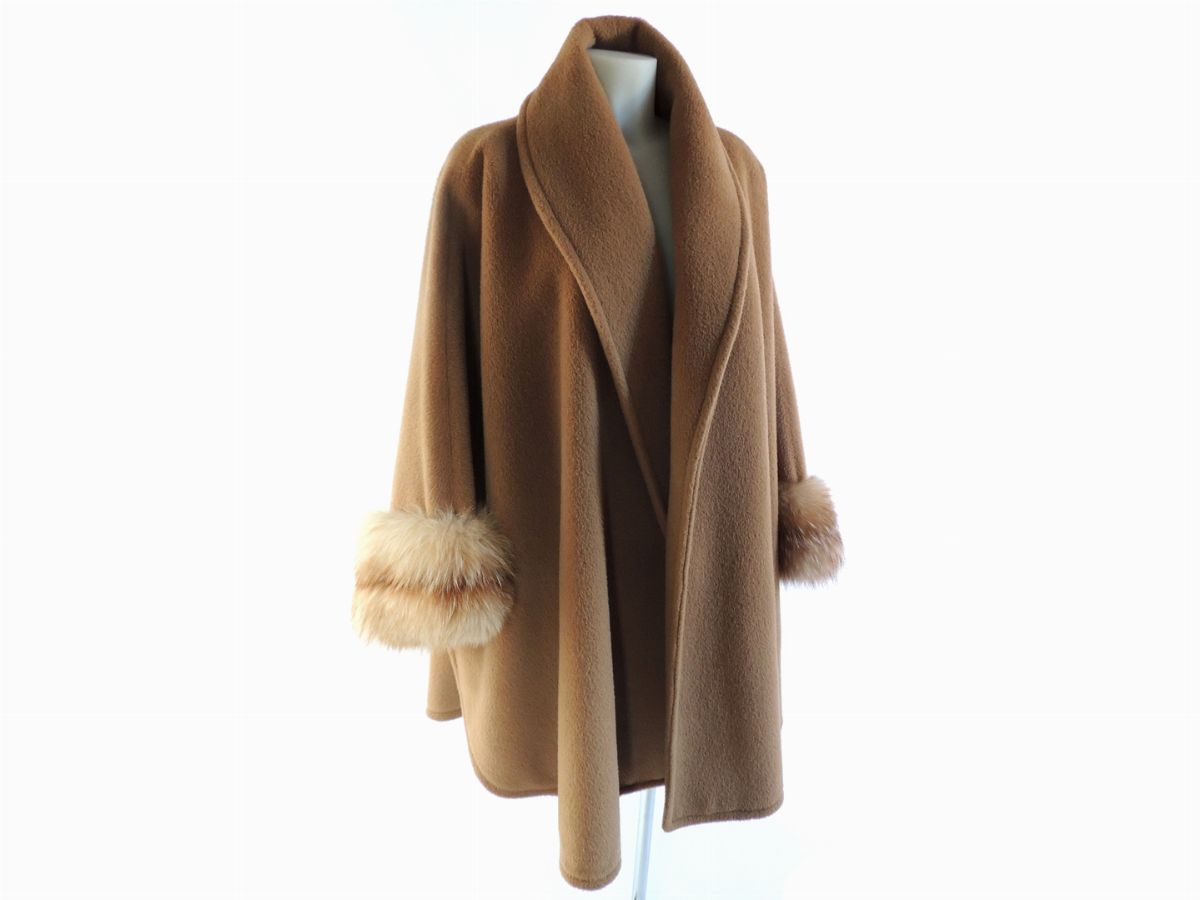 Mantella in Alpaca e Cashmere Cammello, Genny