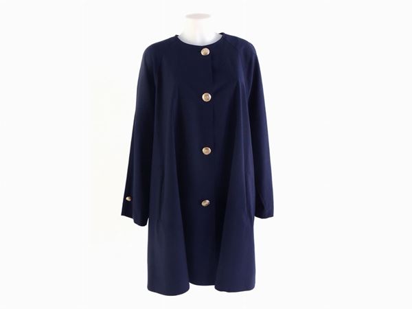 Blue cotton coat, Genny