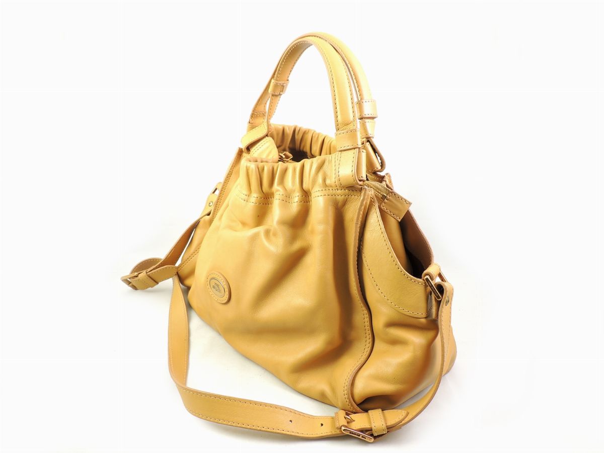 Borsa in Pelle Color Senape, The Bridge