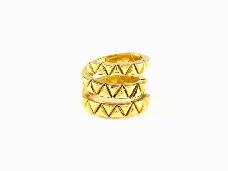 Anello Bulgari a Serpente in Oro Giallo