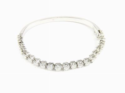 Bracciale in Oro Bianco e Diamanti