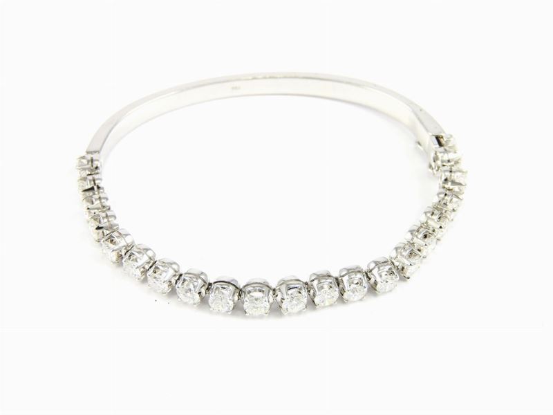 Bracciale in Oro Bianco e Diamanti