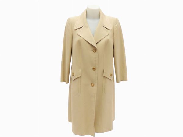 Light brown viscose coat