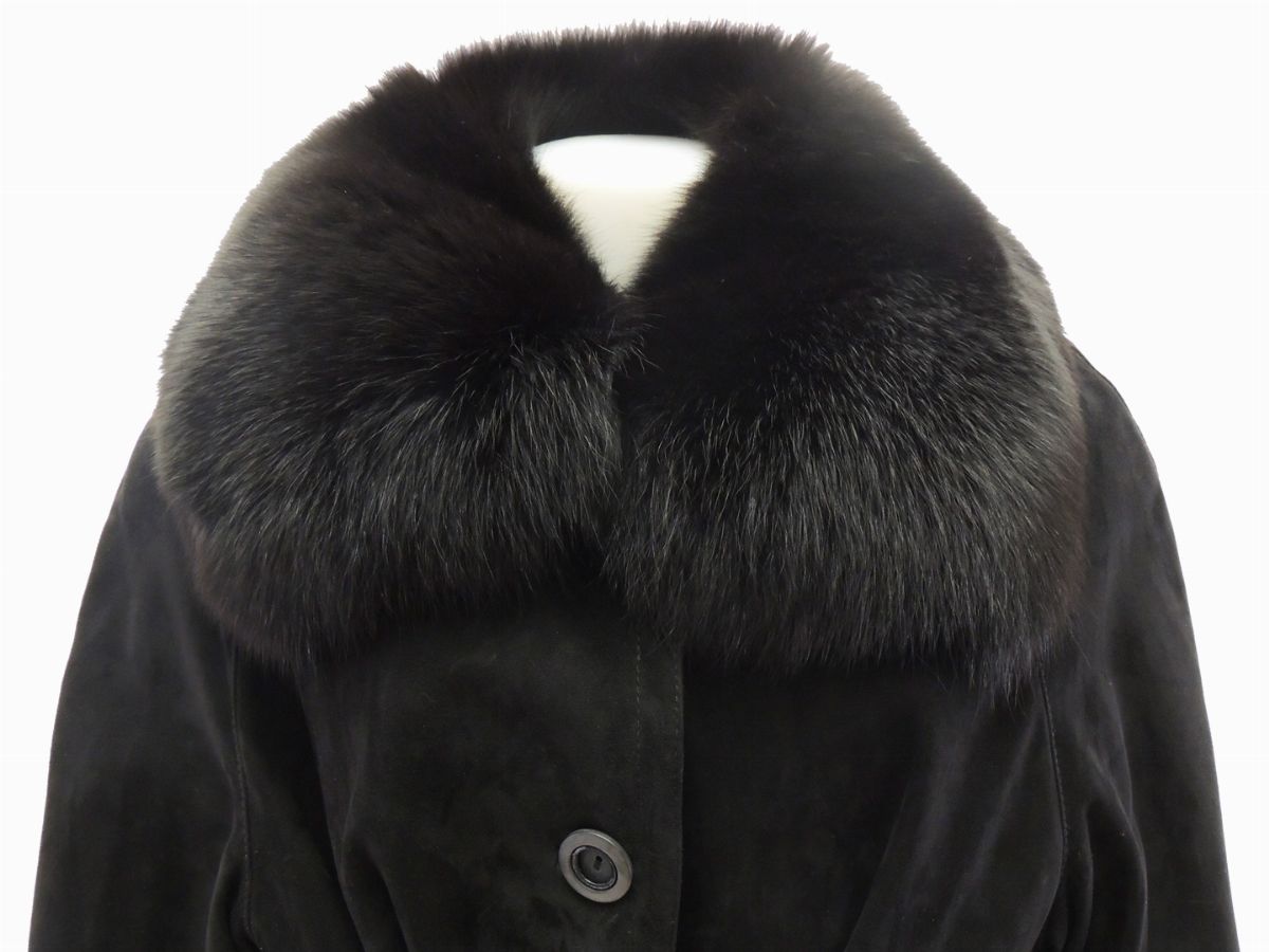 Cappotto in Camoscio Nero, Creazioni Pelle Florence