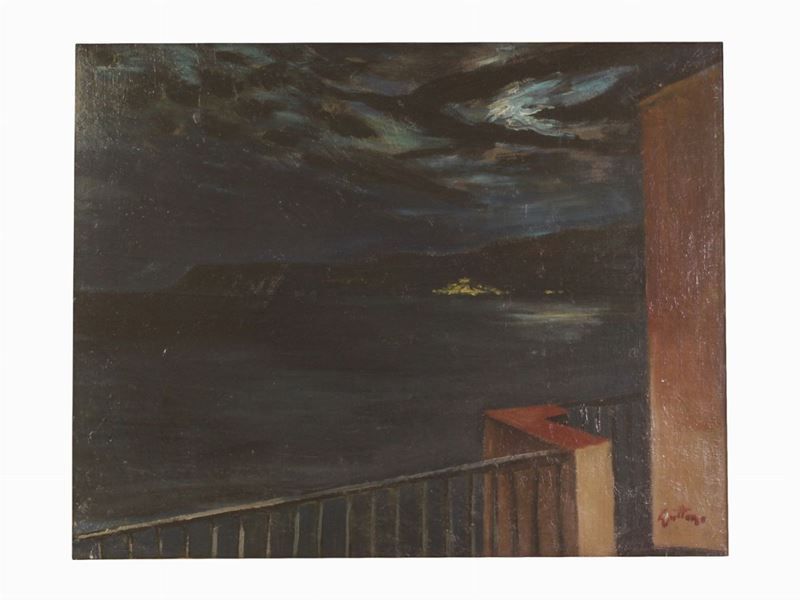Renato Guttuso - Balcone a Scilla 1950