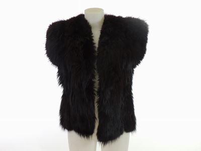 Gilet in Pelliccia di Volpe Nera, Miguel Caracas