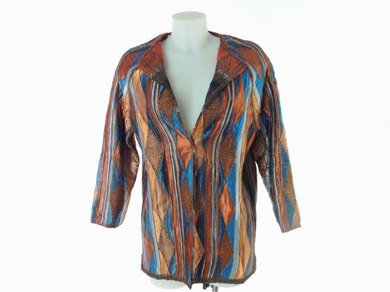 Cardigan e Maglia in Lana, Raso e Lurex, Mali e Krizia