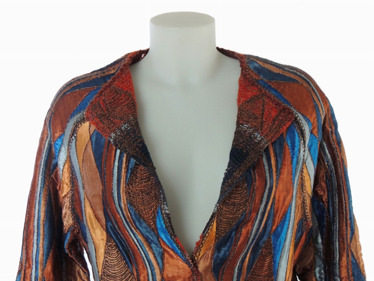 Cardigan e Maglia in Lana, Raso e Lurex, Mali e Krizia