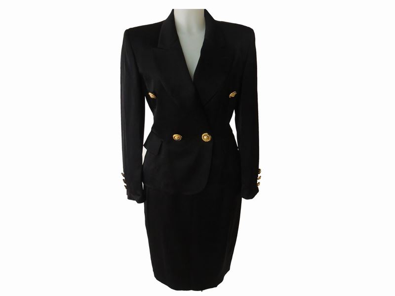 Completo in Lana Nera, Moschino Couture