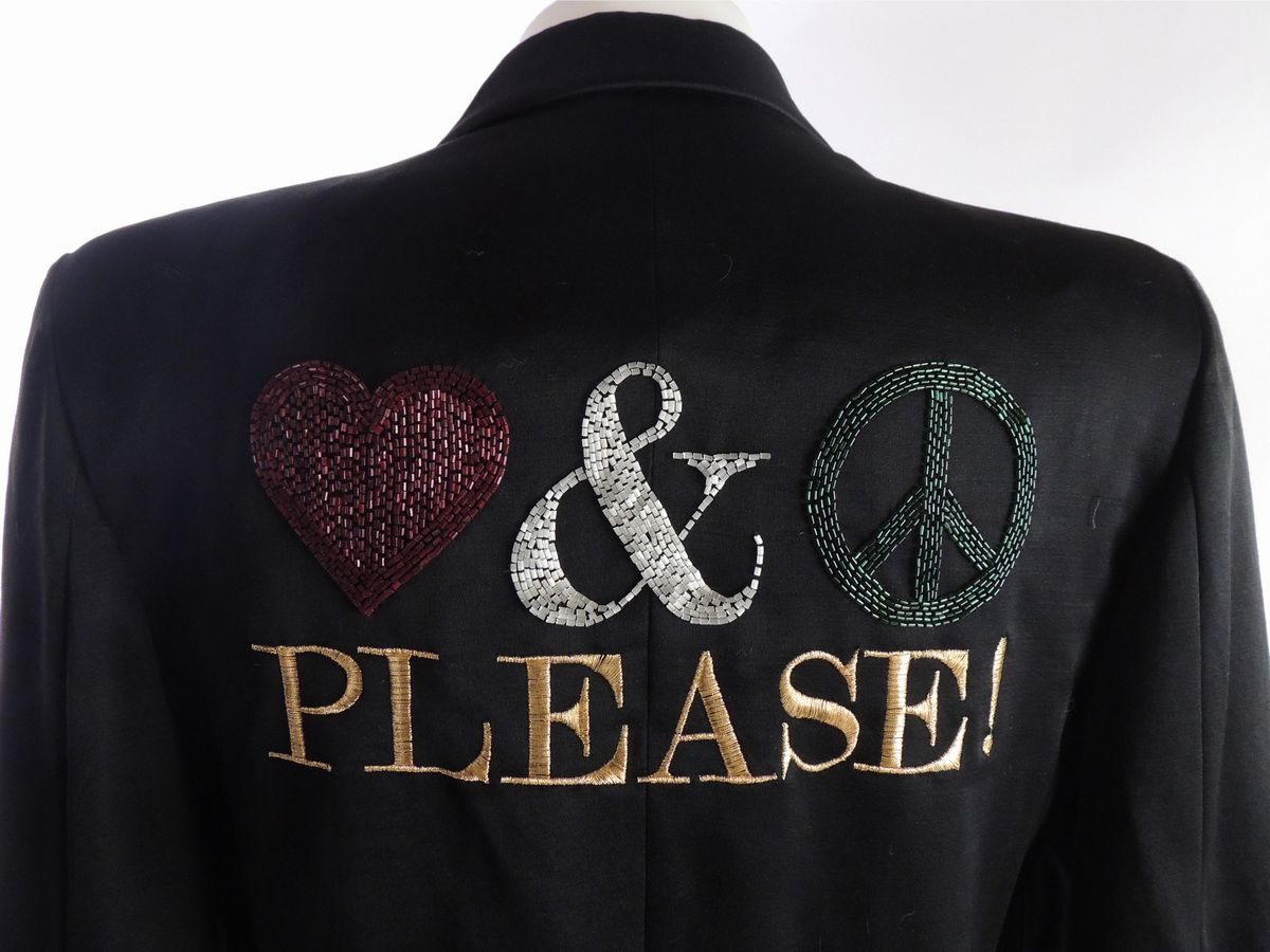 Completo in Lana Nera, Moschino Couture