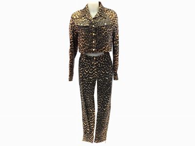 Completo in Pelle Stampata Animalier, Christian Dior