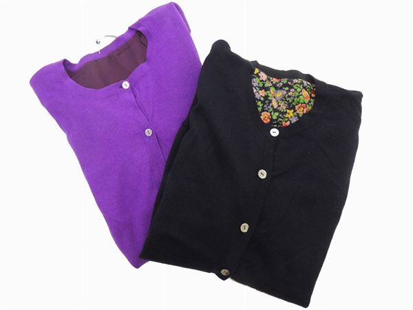 Two cashmere and silk cardigans
