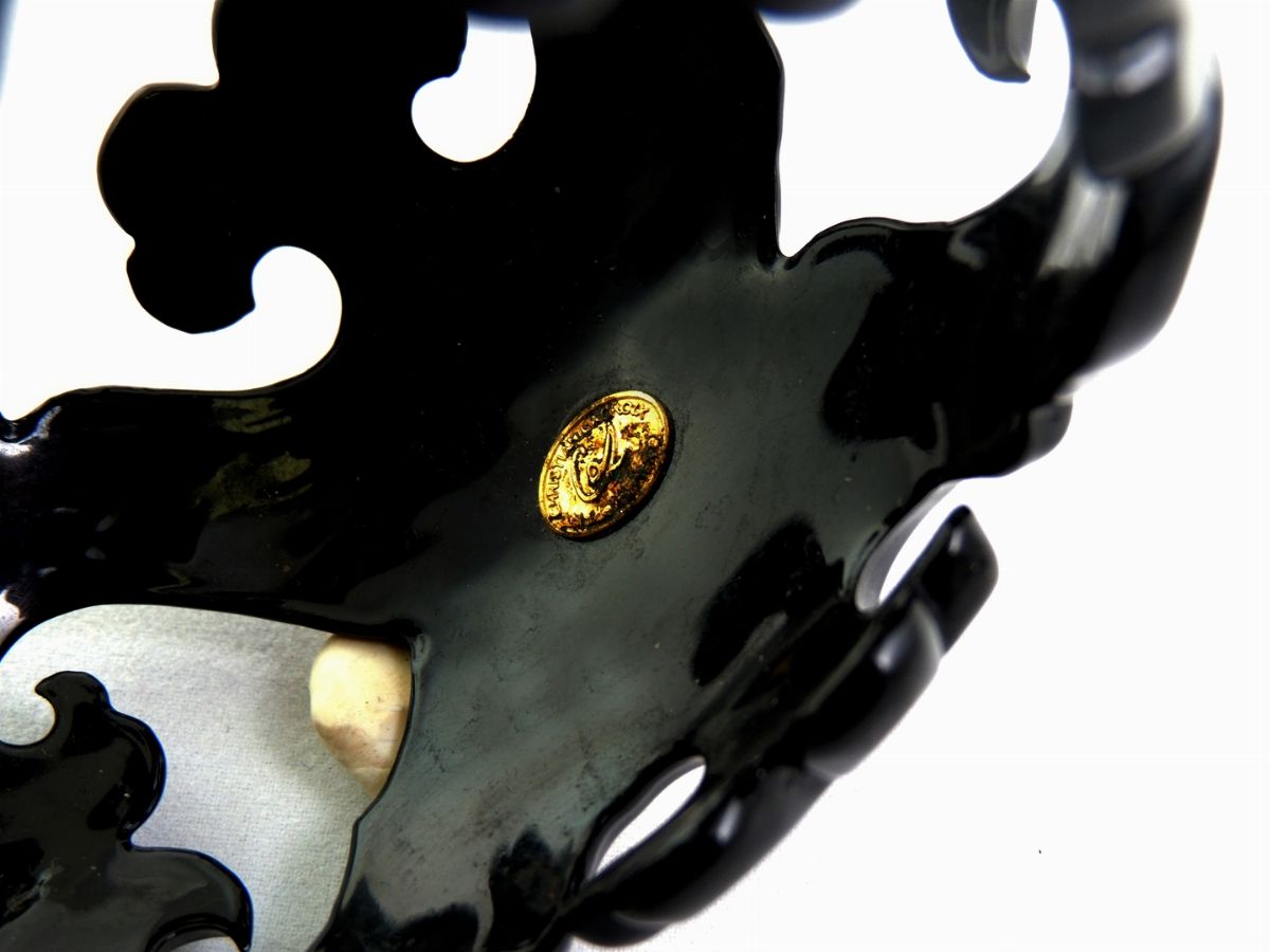 Bracciale Rigido in Resina Nera, Christian Lacroix