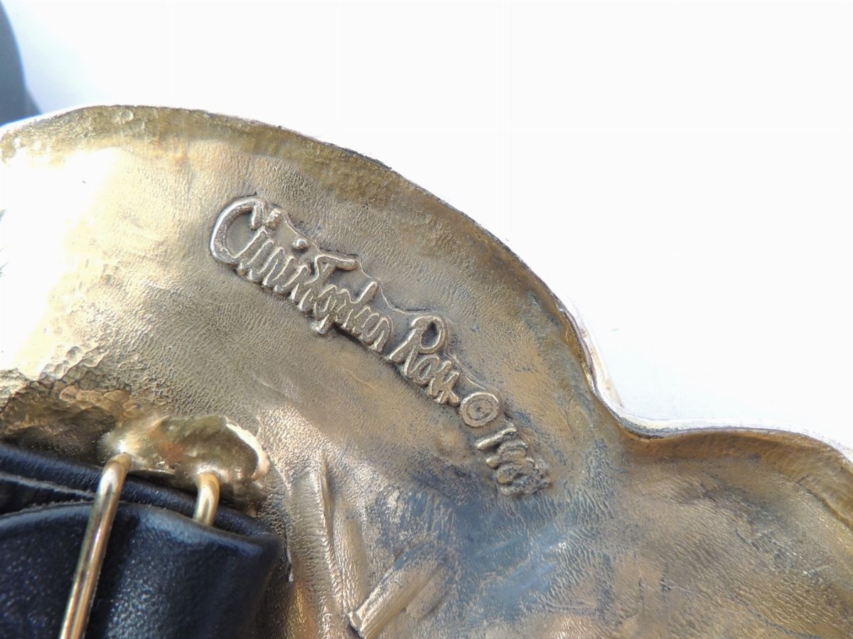 Cintura con Testa di Elefante Dorata, Christopher Ross